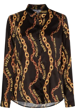 VERSACE Skjorte med Chain Couture-tryk