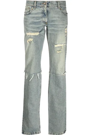Dolce & Gabbana Jeans med lige ben og slitageeffekt fra 00