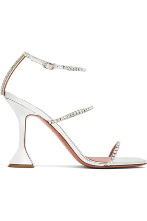 Amina Muaddi Gilda 95mm sandaler med krystaludsmykning