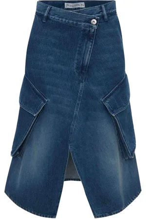 J.W.Anderson Mellemlang cargo-denimnederdel