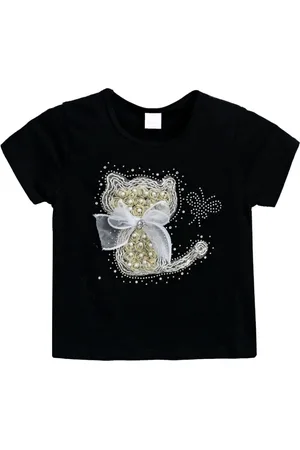 Mimi Tutu T-shirt med katte-applikation