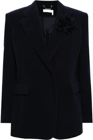 Chloé Enkeltradet blazer med broche-detalje