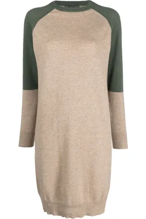 LORENA ANTONIAZZI Strikket kjole med colourblocking