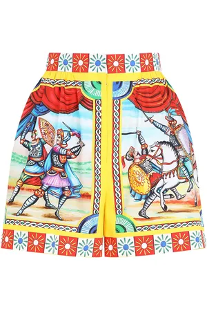 Dolce & Gabbana Poplin-shorts med Carretto-tryk