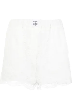 Msgm Korte skjorte med blondepanel