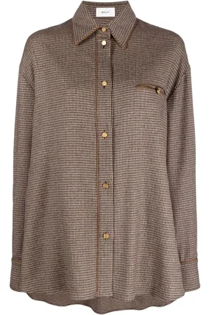 Bally Langærmet skjorte med dogtooth-mønster