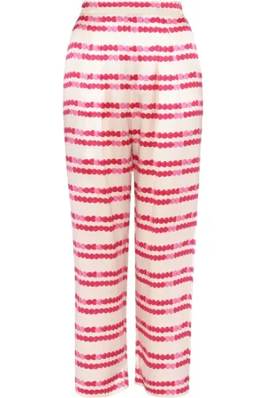 ERES Roméo pyjamasbukser i silke med hjertetryk
