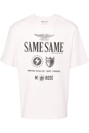 MARTINE ROSE T-shirt med grafisk tryk