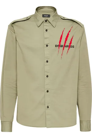 Dsquared2 Skjorte i poplin med logotryk