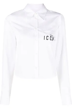 Dsquared2 Cropped sweatshirt i bomuld med Icon-tryk