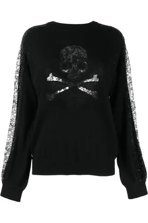 Philipp Plein Sweatshirt med dødningehoved-tryk