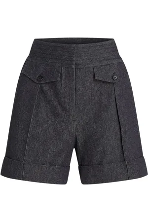 Karl Lagerfeld X Rav Valletta skræddersyede shorts i denim-look
