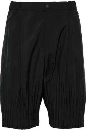 Issey Miyake Cascade shorts med plisseret detalje