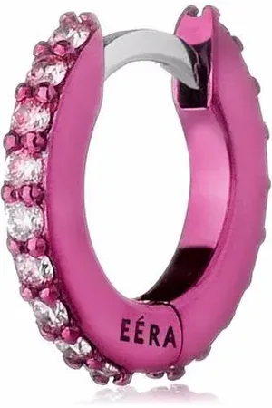 Eera Mini ÉERA hoop-ørering i 18 karat hvidguld med diamant