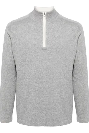 N.PEAL Salcombe cardigan med halv lynlås