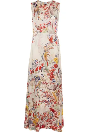 CARINE GILSON Kjole med Beautiful Garden-tryk