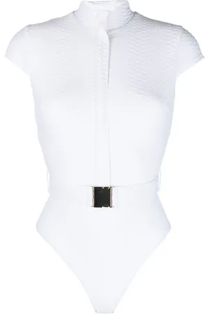 Noire Swimwear Kortærmet badedragt med bælte