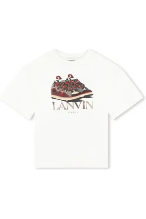 Lanvin T-shirt med rund hals og logotryk