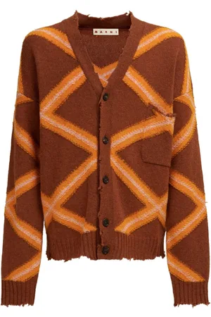 Marni Cardigan med geometrisk mønster