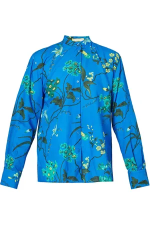 Erdem Skjorte med blomstertryk og åben ryg