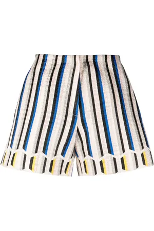 GEMY MAALOUF Shorts i jacquard med striber