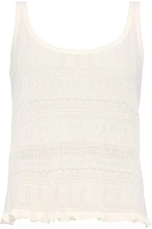 ERES Irène tanktop i kashmir med blonder
