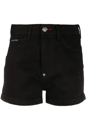 Philipp Plein Krystaludsmykkede korte shorts