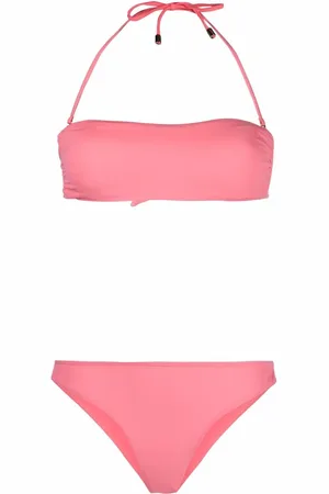 Manokhi Bandeau-bikini med halterneck