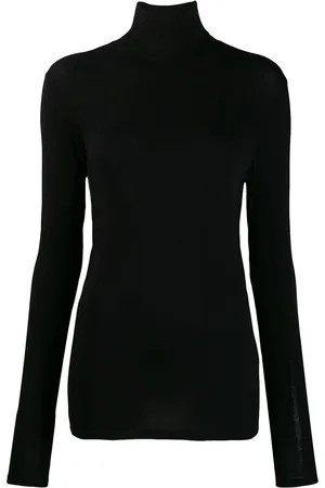 Majestic Top i jersey med rullekrave
