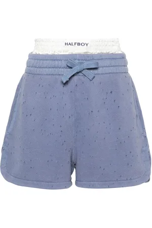 Halfboy Shorts med slitageeffekt