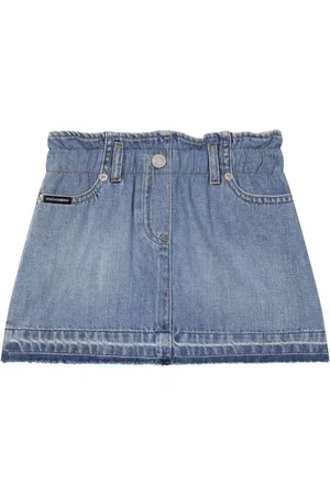Dolce & Gabbana Denimnederdel med logoplade