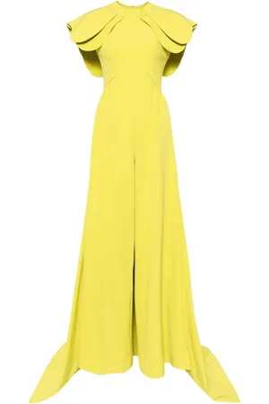 Saiid Kobeisy Jumpsuit i crepe med nederdel-detalje bagpå