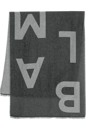Balmain Tørklæde i jacquard med logo