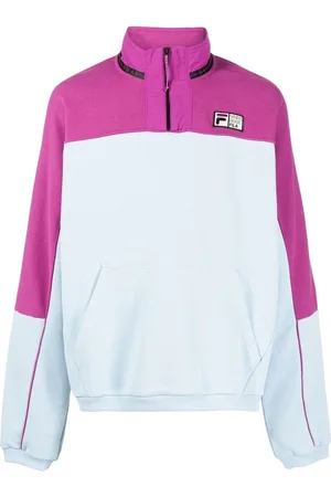 Fila Sweater med logomærke og kort lynlås