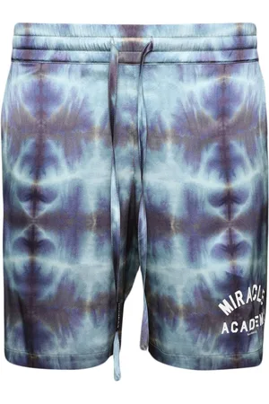 Nahmias Silkeshorts med batiktryk