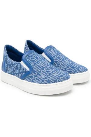 Moschino Logo-jacquard slip-on sneakers