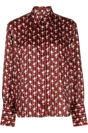 Maison Kitsuné Skjorte med blomstertryk