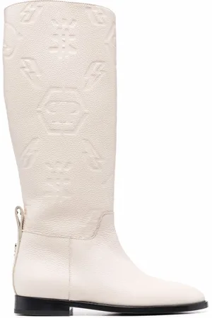 Philipp Plein Knæhøje støvler med præget logo