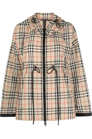 Burberry Skotskternet jakke med hætte