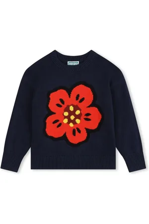 Kenzo Poppy trøje med blomsterlogo