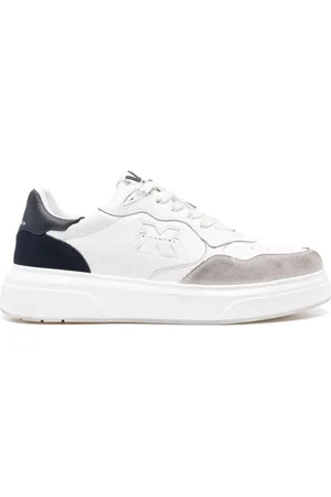 John Richmond Sneakers i læder med præget logo
