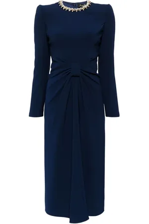 Jenny Packham Mellemlang Sunday kjole med samlet detalje