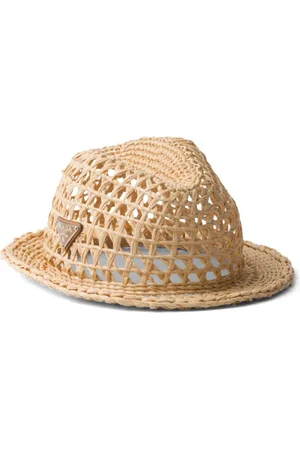 Prada Fedora-hat i vævet stof