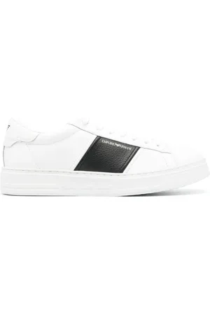 Emporio Armani Lædersneakers med logotryk