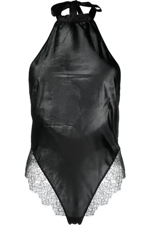 MAISON CLOSE Bodysuit med blondekant