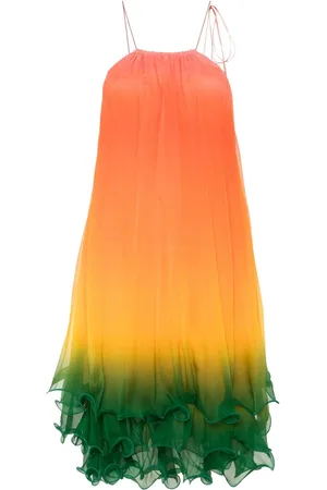 Casablanca Mellemlang Rainbow Gradient kjole