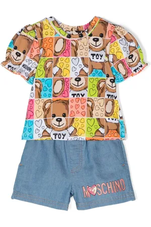 Moschino Teddy Bear shortssæt med logotryk (sæt med to)