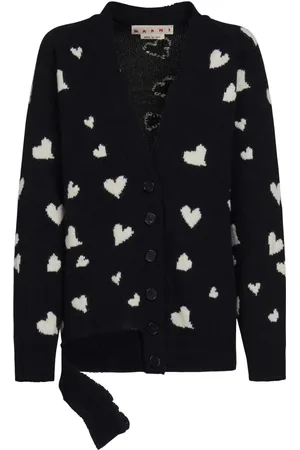 Marni Bunch of Hearts cardigan i alpakauld