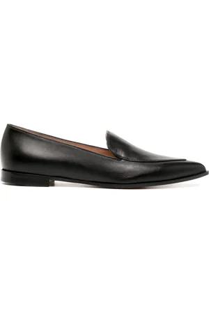 Gianvito Rossi Perry loafers i læder med spids tå