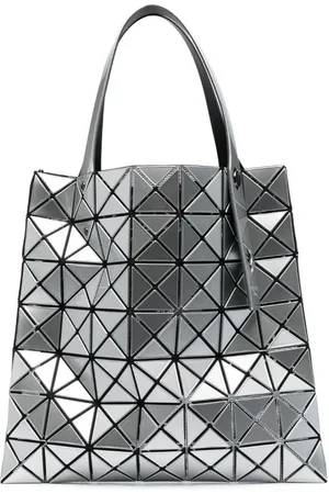 Issey Miyake Prism tote med metallisk finish